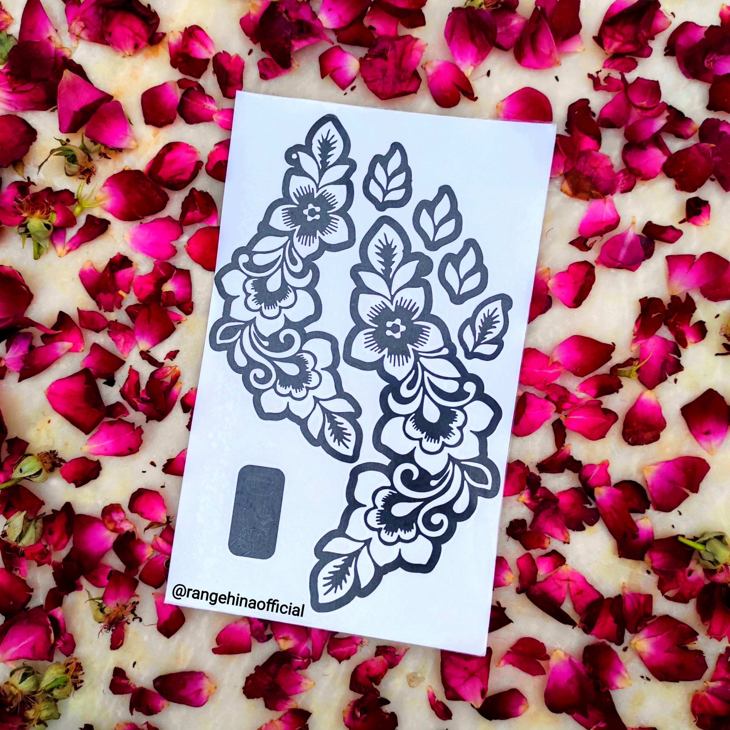 Reusable Henna Stencil D29 Rang e Hina