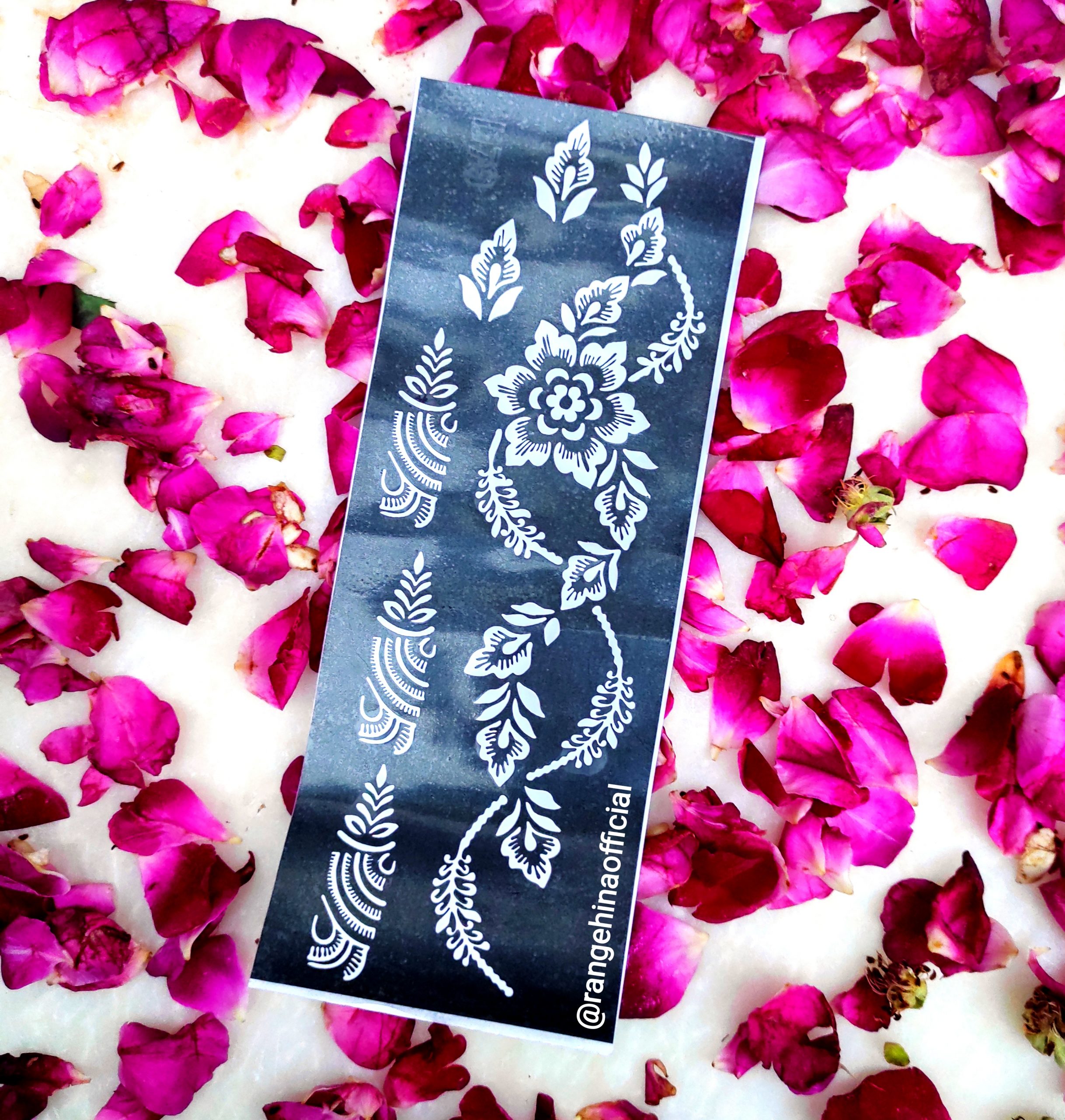 Reusable Henna Stencil D79 Rang e Hina