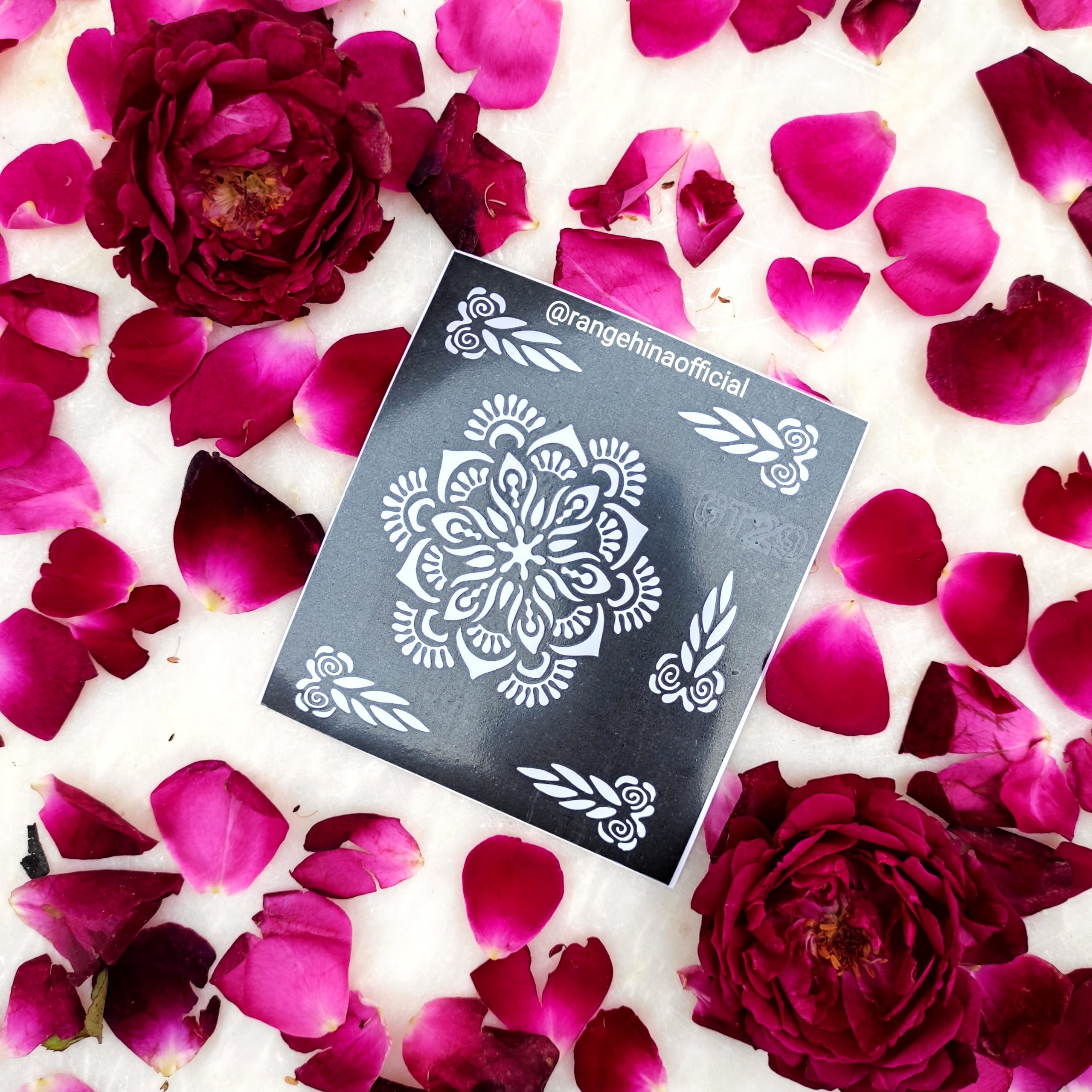 Reusable Henna Stencil GT29 Rang e Hina