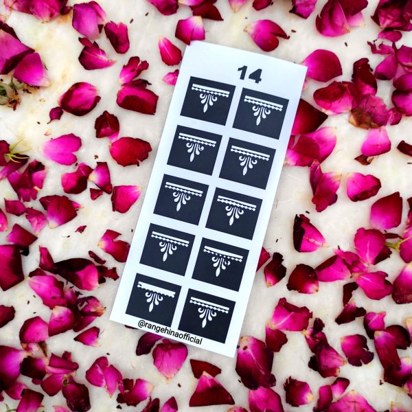 Reusable Henna Stencil - F14