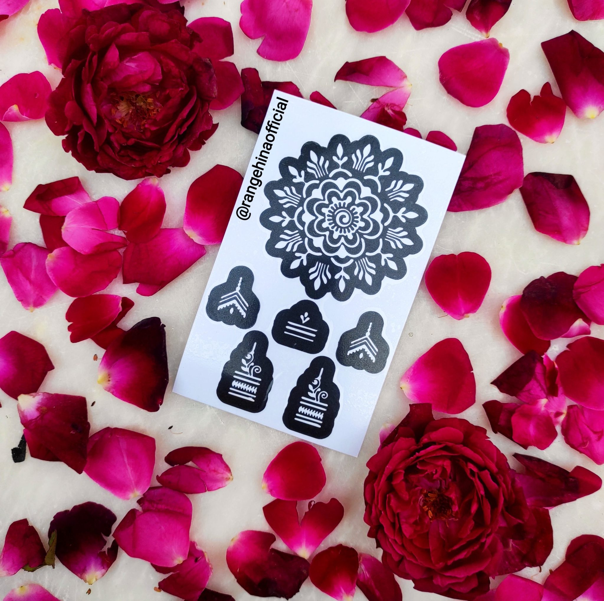 Reusable Henna Stencil GT30 Rang e Hina