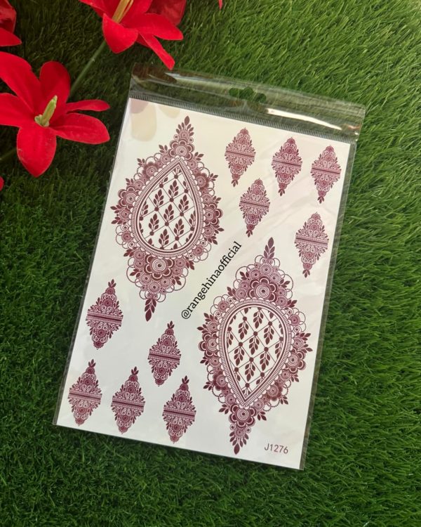 Home 43 Temporary Henna tattoo - J1276