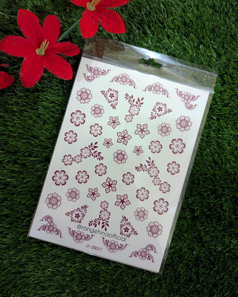 Temporary Henna tattoo - J1-25017 Temporary Henna tattoo - J1-25017